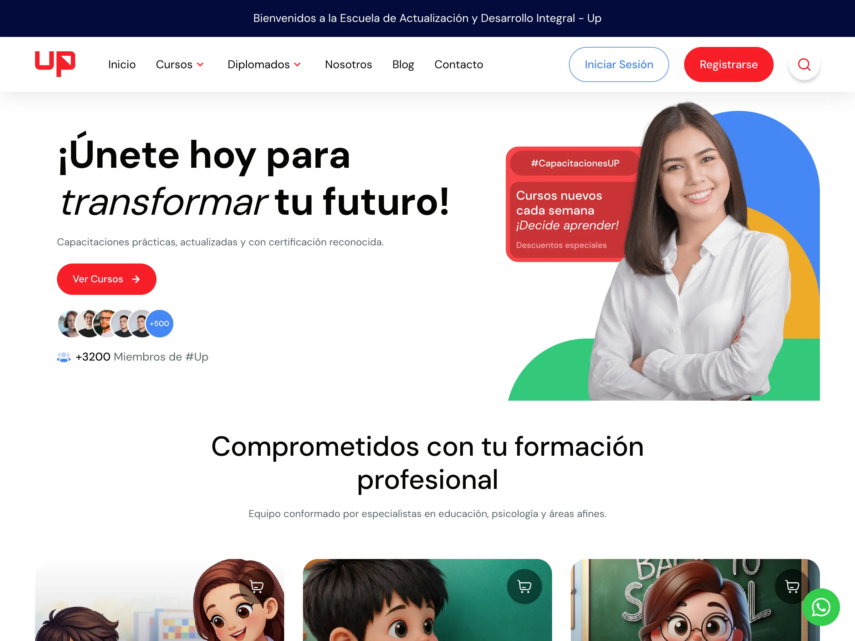 Plataforma de Cursos Online desktop preview